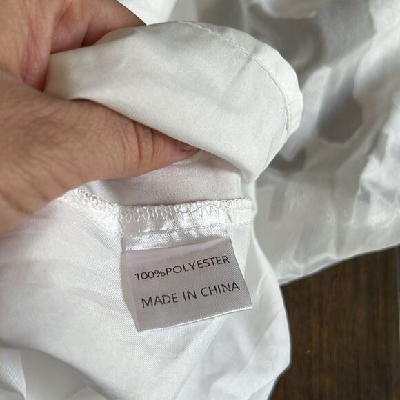 ZESICA FLORAL LACE FLOWY SHORT SLEEVE SMOCKED MIDI DRESS - Picture 14 of 16